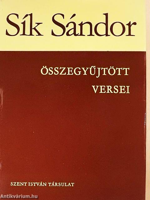 Sík Sándor összegyűjtött versei