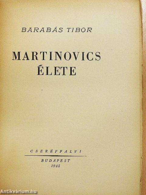 Martinovics élete