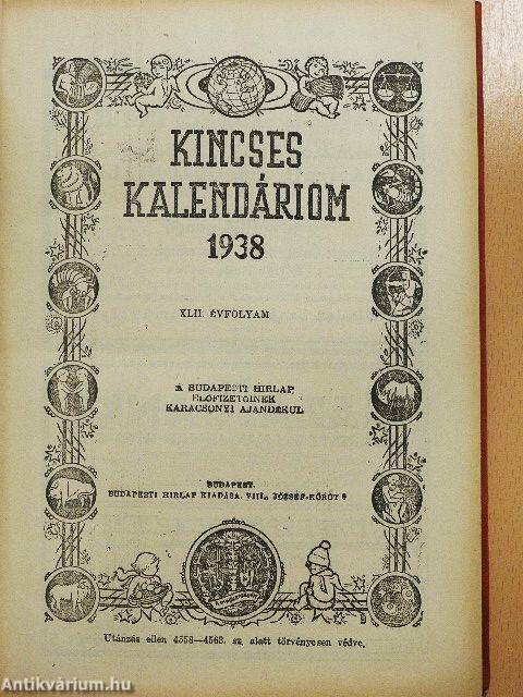 Kincses Kalendáriom 1938.