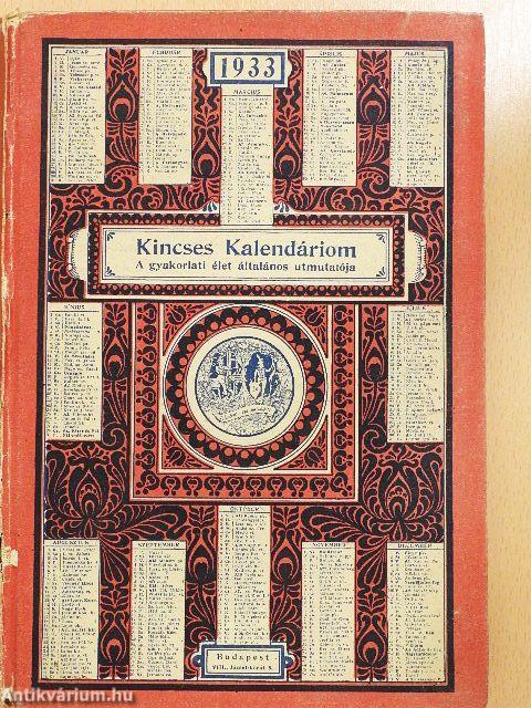 Kincses Kalendáriom 1933