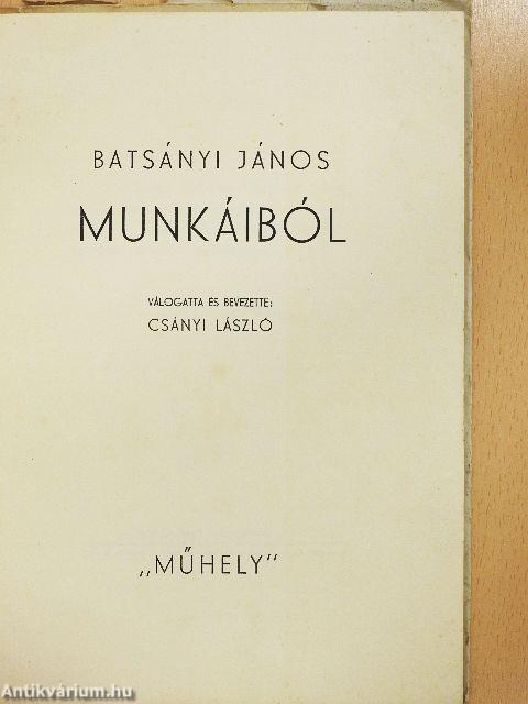 Batsányi János munkáiból