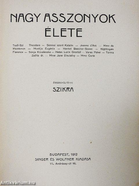 Nagy asszonyok élete