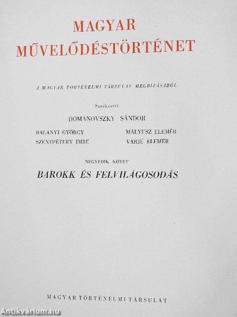Magyar művelődéstörténet 4.