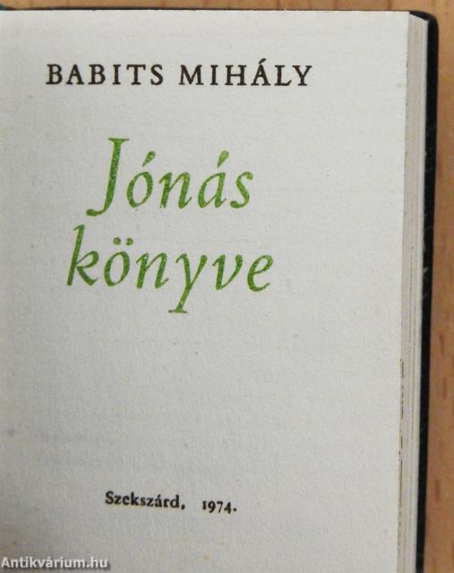 Jónás könyve (minikönyv) (számozott)
