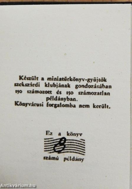 Jónás könyve (minikönyv) (számozott)