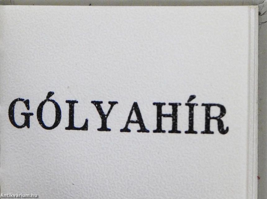 Gólyahír (minikönyv)