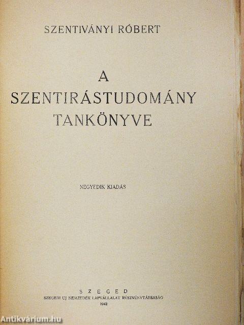 A szentirástudomány tankönyve