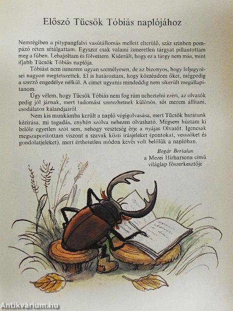 Tücsök Tóbiás naplója