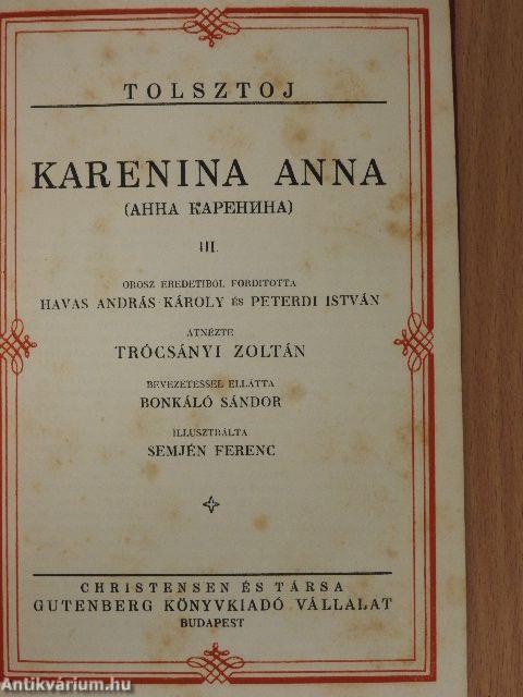 Karenina Anna I-IV.