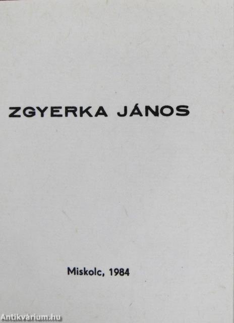 Zgyerka János (minikönyv)