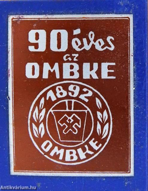 90 éves az OMBKE (minikönyv) - Plakettel