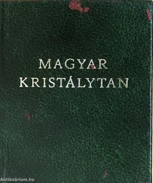 Magyar kristálytan (minikönyv)
