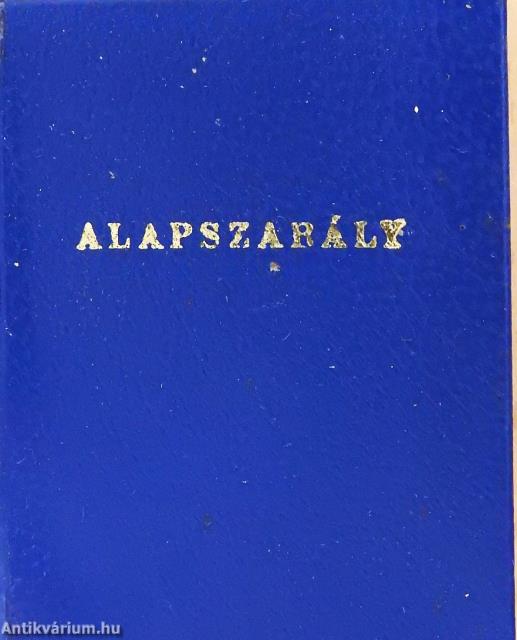 Alapszabály (minikönyv)