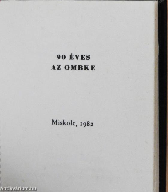 90 éves az OMBKE (minikönyv)