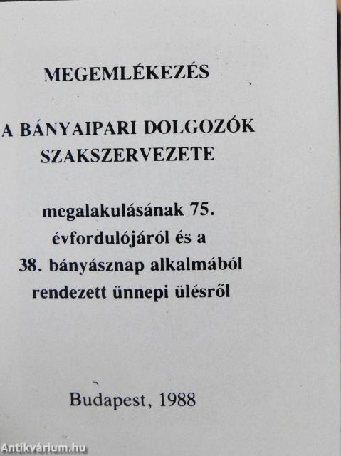 75 éves a BDSZ (minikönyv) - Plakettel