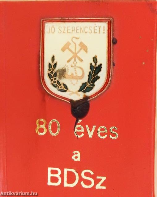 80 éves a BDSZ (minikönyv) - Plakettel
