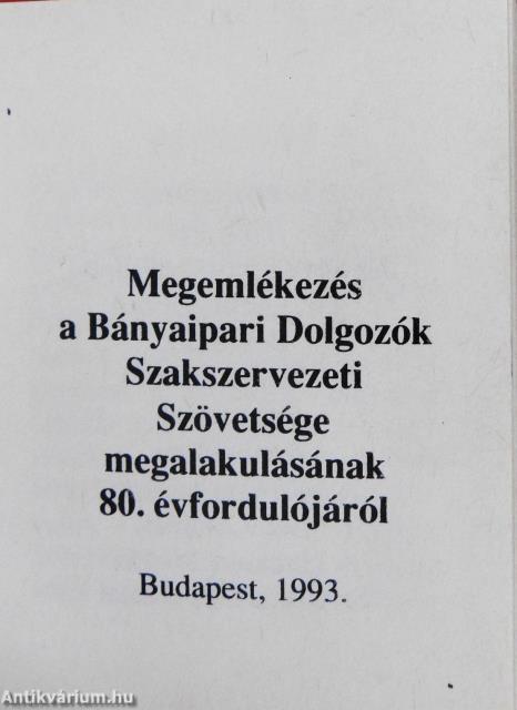 80 éves a BDSZ (minikönyv) - Plakettel