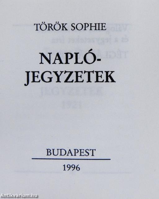Naplójegyzetek (minikönyv)