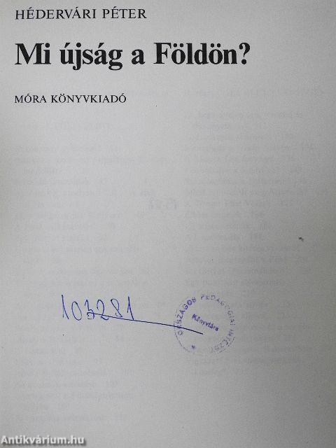 Mi újság a Földön?