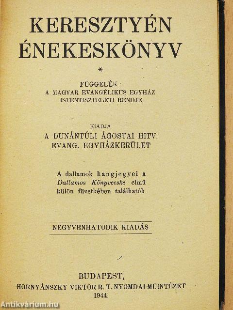 Keresztyén énekeskönyv