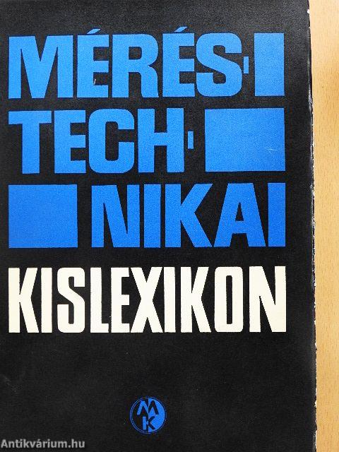 Méréstechnikai kislexikon