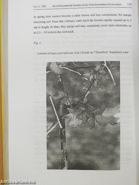 Soil, Plant and Environment Relationships