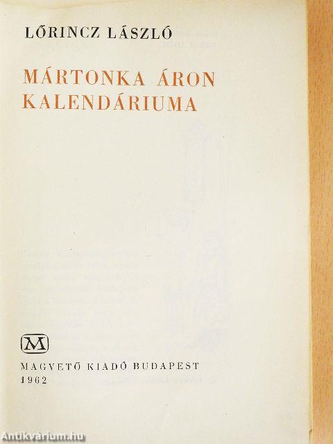 Mártonka Áron kalendáriuma