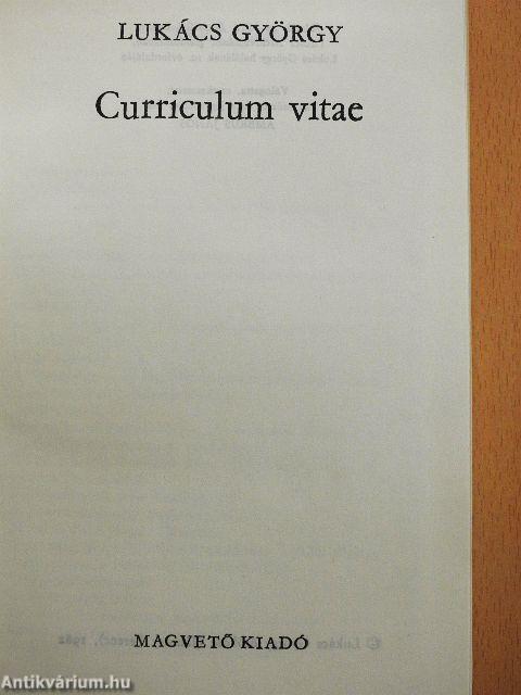 Curriculum vitae
