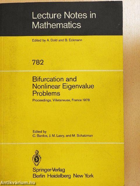 Bifurcation and Nonlinear Eigenvalue Problems