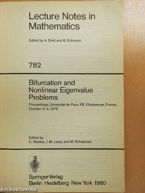 Bifurcation and Nonlinear Eigenvalue Problems