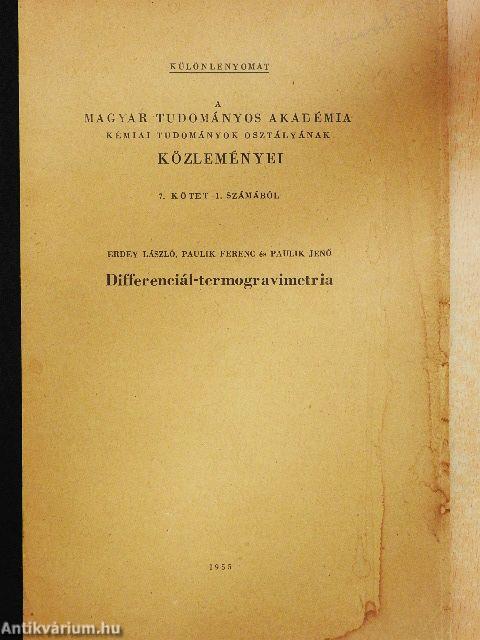 Differenciál-termogravimetria 