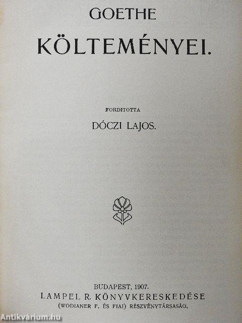 Goethe költeményei