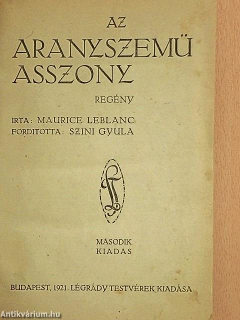 Az aranyszemü asszony