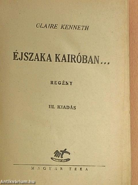 Éjszaka Kairóban...