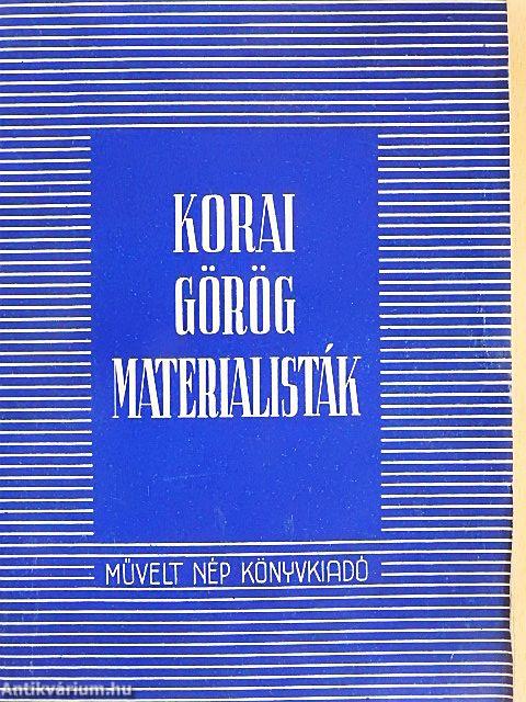 Korai görög materialisták