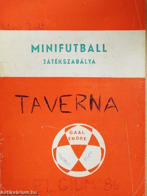Minifutball játékszabálya 