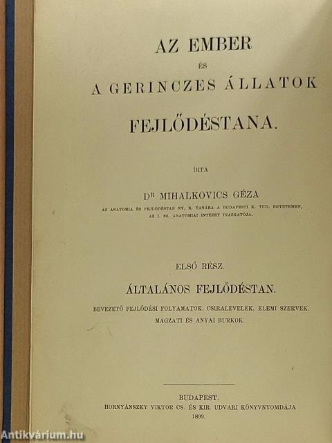 Általános fejlődéstan I.