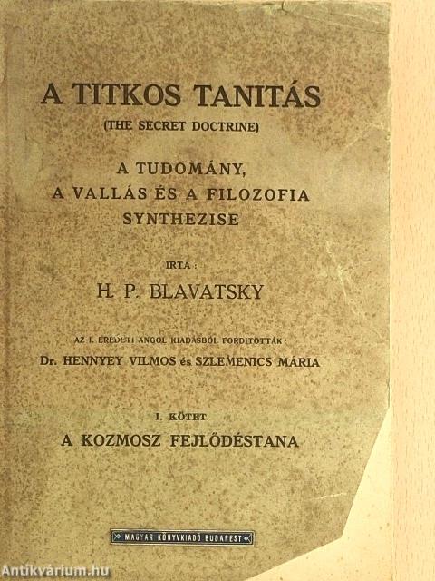 A titkos tanitás I. (töredék)