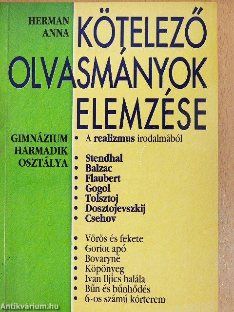 Kötelező olvasmányok elemzése 4.