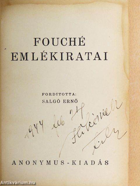 Fouché emlékiratai