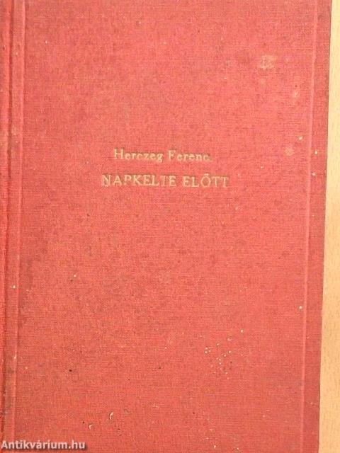 Napkelte előtt!