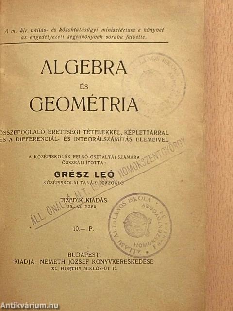 Algebra és geométria