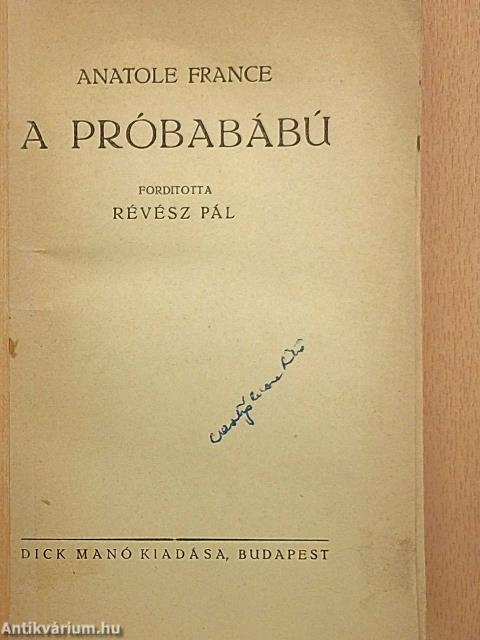 A próbabábú
