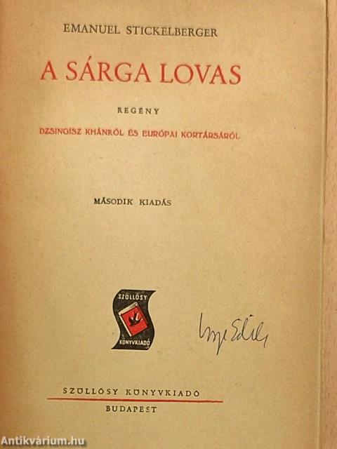 A sárga lovas