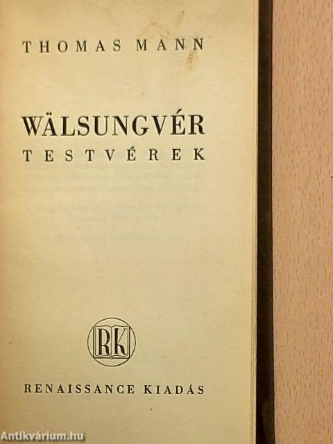 Wälsungvér testvérek