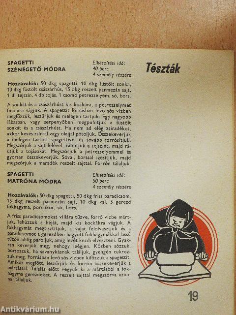 Az olasz konyha remekeiből