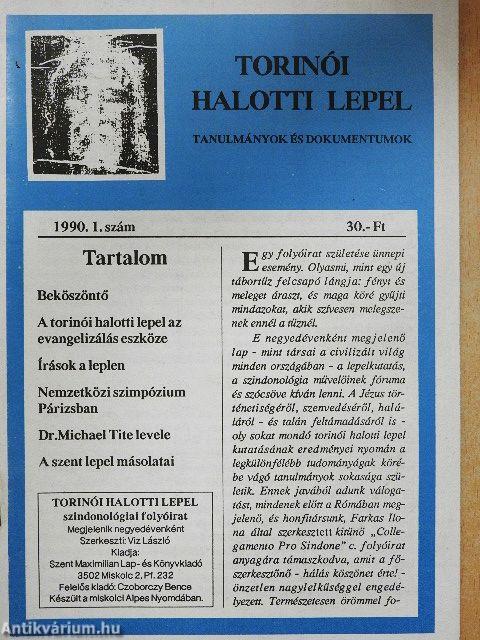 Torinói halotti lepel 1990/1.