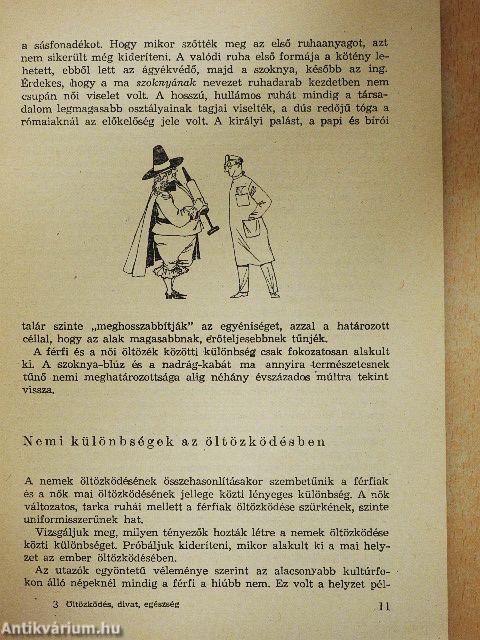 Öltözködés, divat, egészség