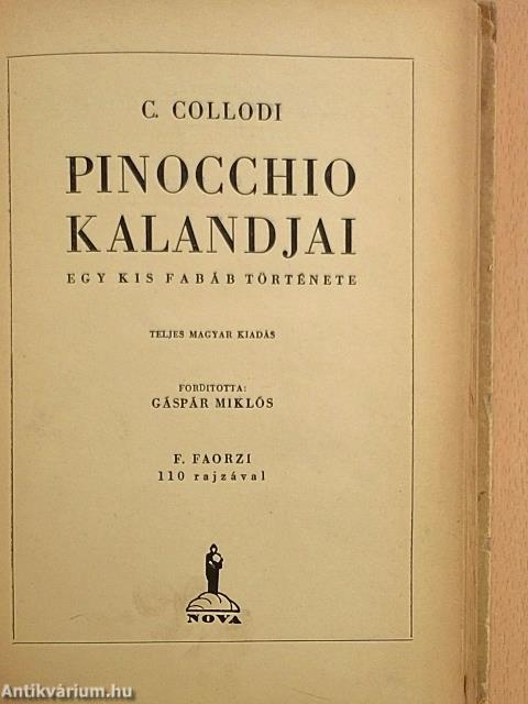 Pinocchio kalandjai