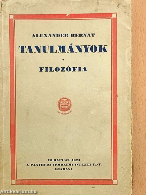 Tanulmányok I. (töredék)